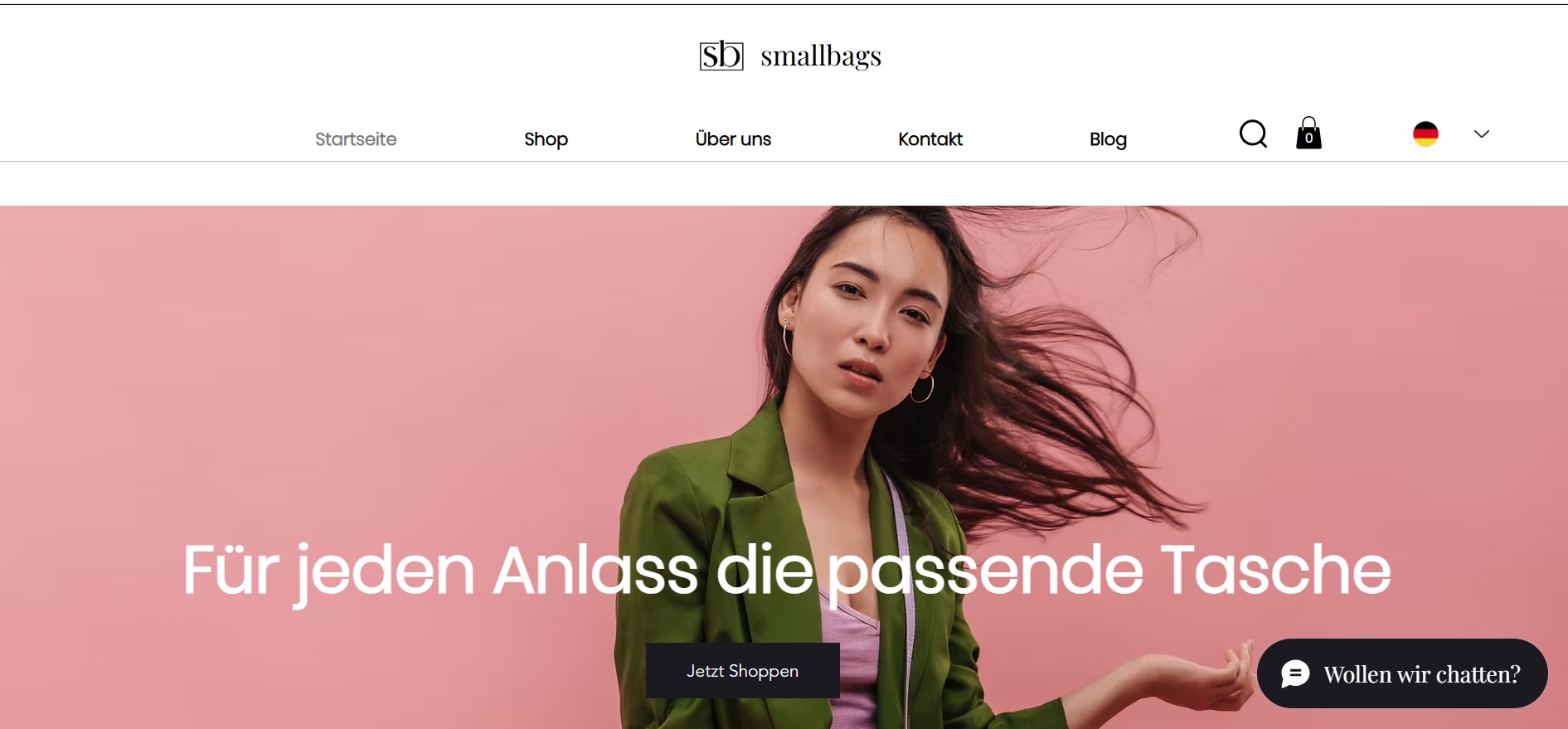 Vorschau der Smallbags Webseite