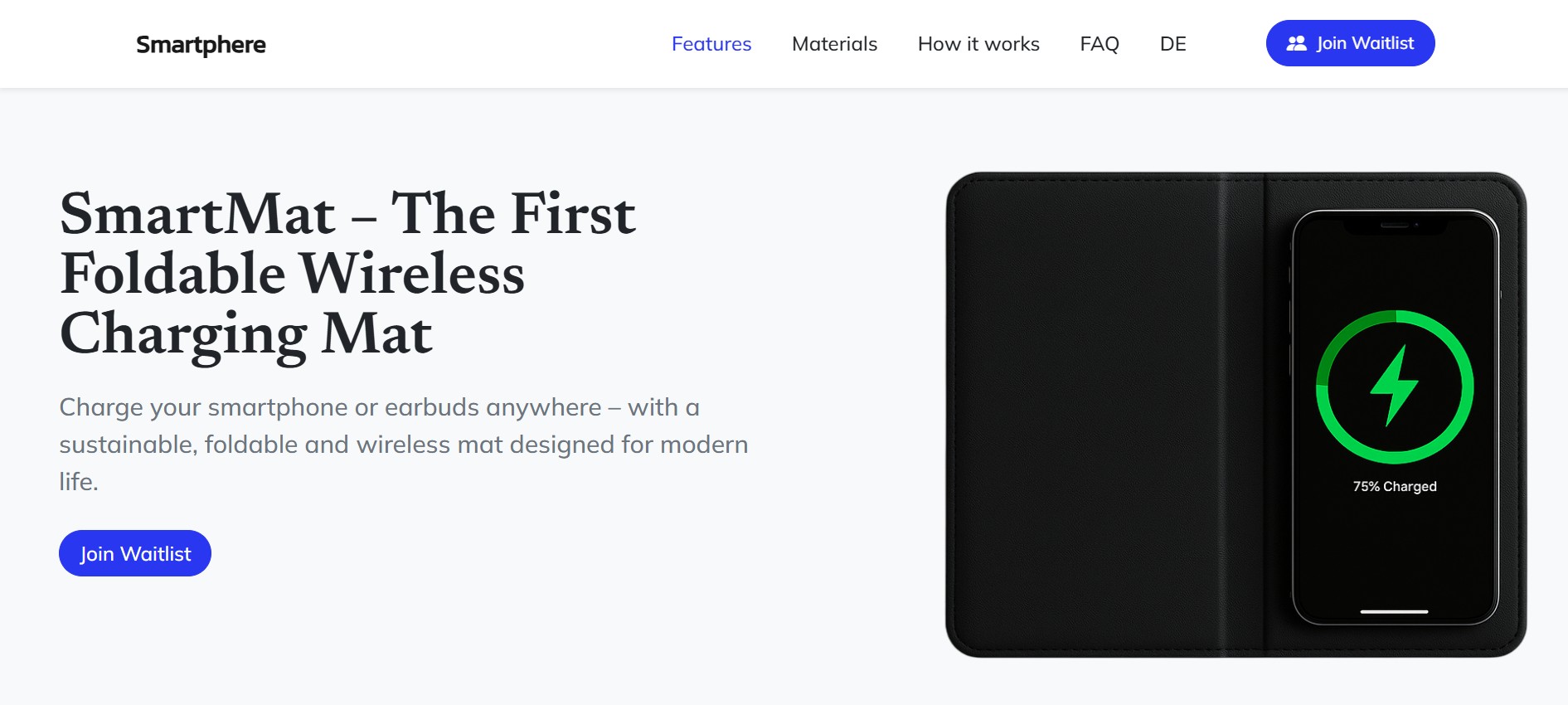 Vorschau der SmartMat Webseite